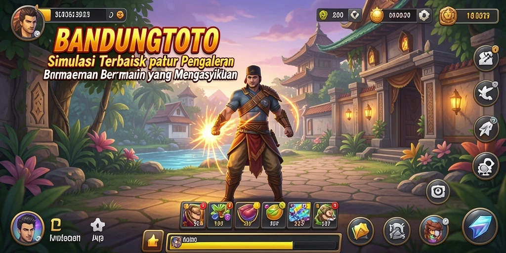 Screenshot gameplay BANDUNGTOTO yang menampilkan strategi dan interaksi.