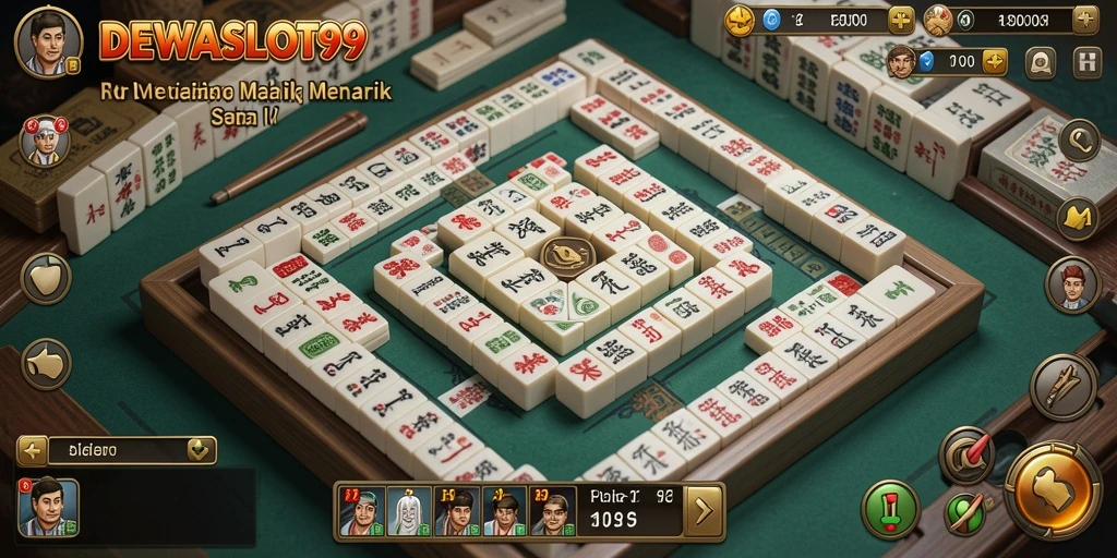 Tampilan gameplay Mahjong di DEWASLOT99 yang menarik dan interaktif.