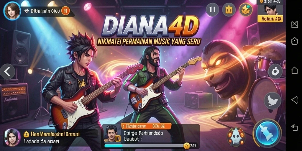 Tampilan menarik dari gameplay DIANA4D yang interaktif.