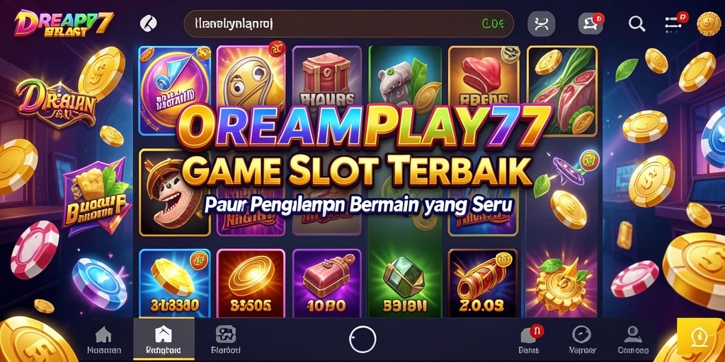 Tampilan gameplay menarik dari aplikasi Slot DREAMPLAY77.