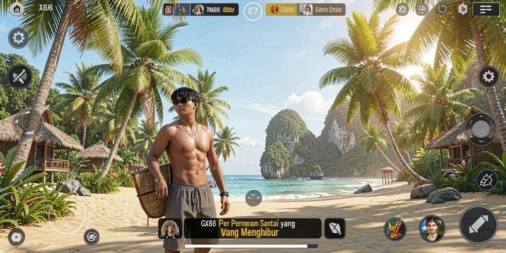 Tampilan gameplay GX88 yang menyenangkan dan penuh warna.