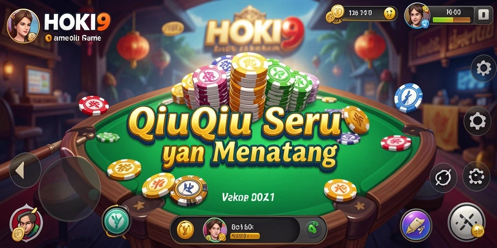 Gameplay seru HOKI9 dengan kartu QiuQiu.