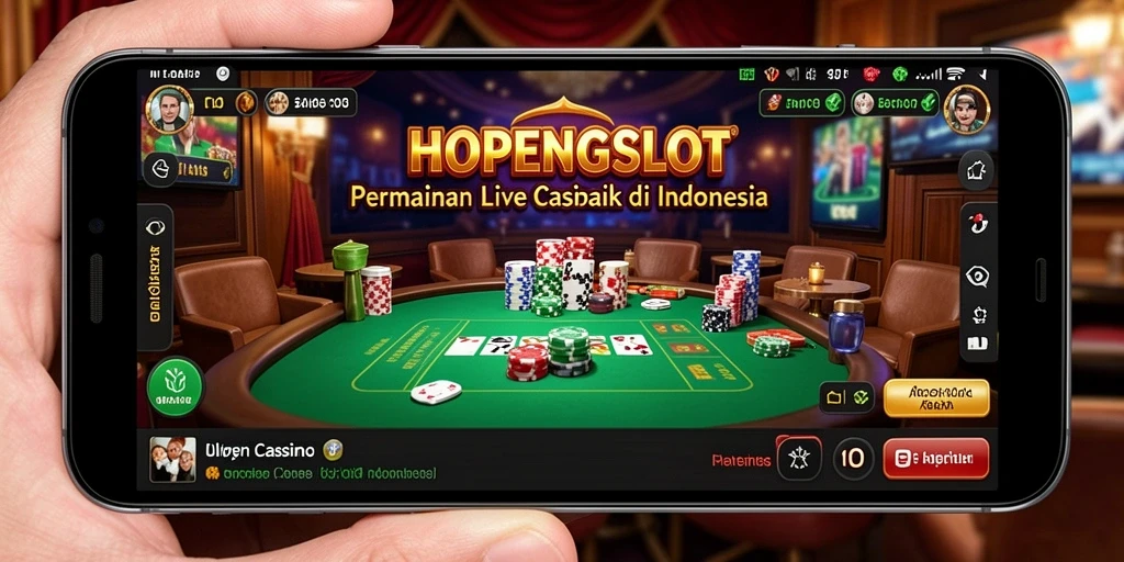 Tampilan gameplay HOPENGSLOT yang mengasyikkan di Live Casino.