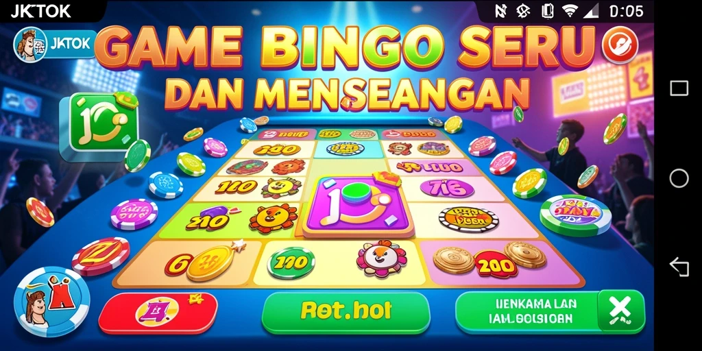 Tampilan gameplay seru di JKTOK yang penuh warna.