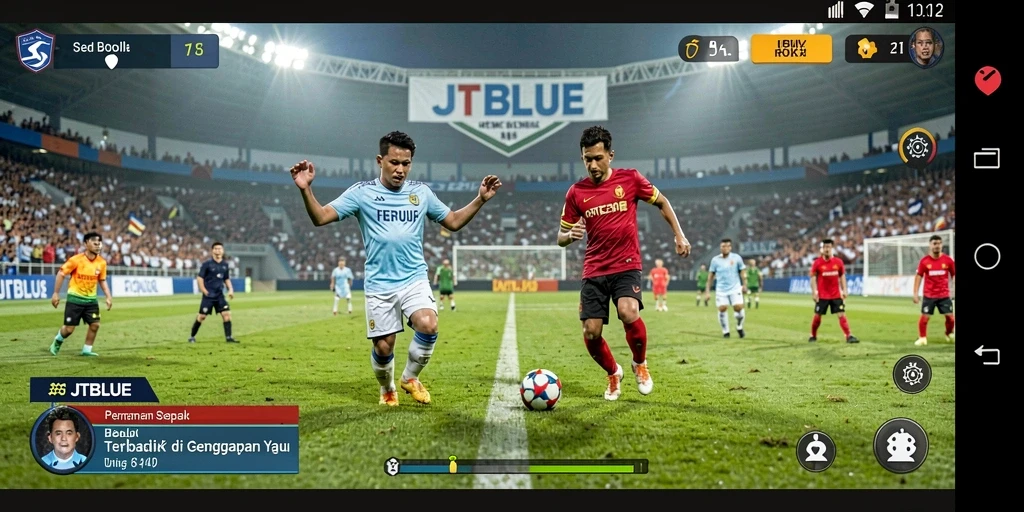 Gameplay JTBLUE yang menarik dan penuh aksi di lapangan.