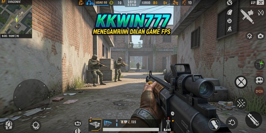 Screenshot KKWIN777 menampilkan aksi menegangkan dalam gameplay FPS.