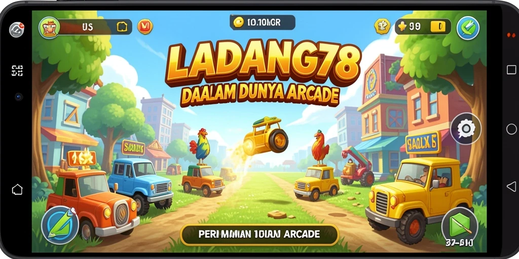 Screenshot utama LADANG78 menampilkan gameplay yang dinamis dan penuh aksi.