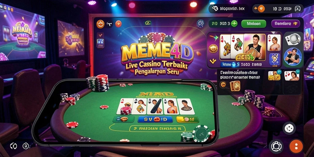 Tampilan gameplay seru dan interaktif di aplikasi MEME4D.
