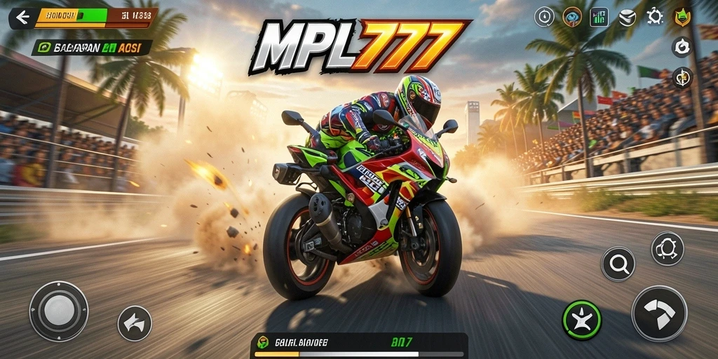 Gameplay seru balapan motor di MPL777.