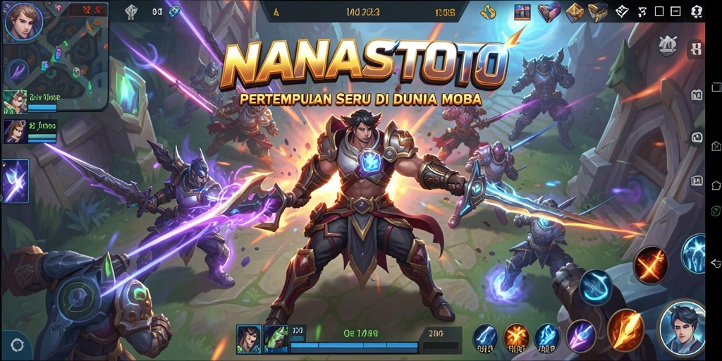 Gameplay NANASTOTO yang penuh aksi dan strategi.