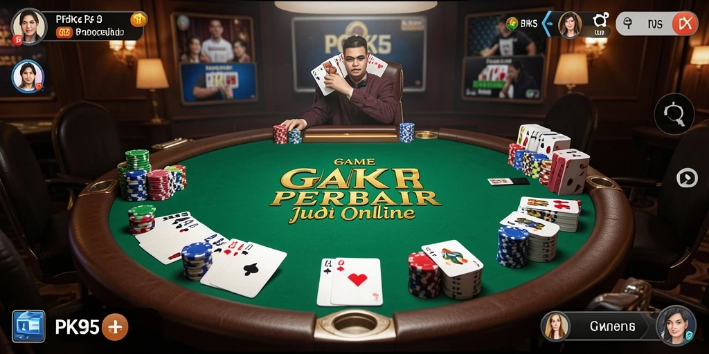 Tangkapan layar utama PK95 menunjukkan aksi seru permainan Poker.