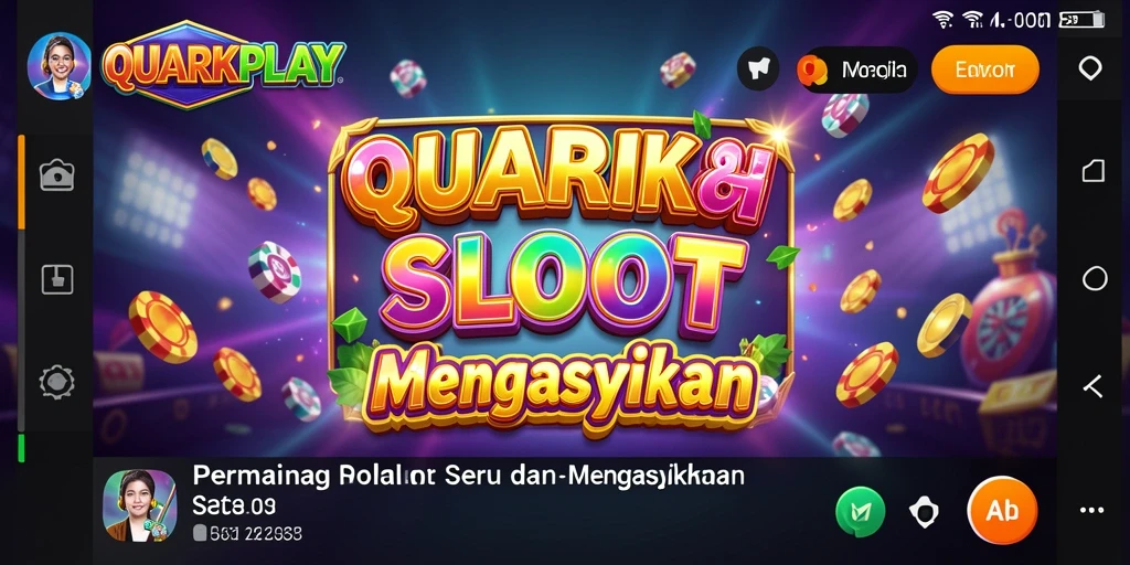 Tampilan gameplay menarik dari QUARKPLAY dengan berbagai tema slot.