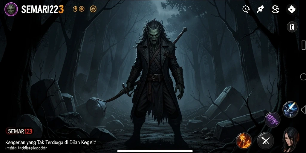 Tampilan gameplay Horror yang mencekam dan penuh ketegangan.