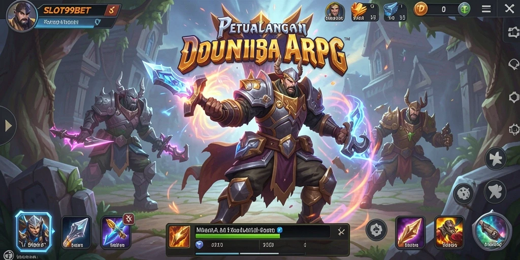 Tampilan gameplay seru dari SLOT99BET yang menunjukkan aksi pertarungan.