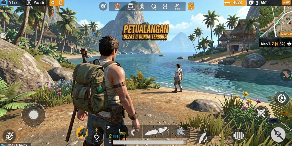 Tampilan gameplay yang mendebarkan di dunia terbuka YY123.