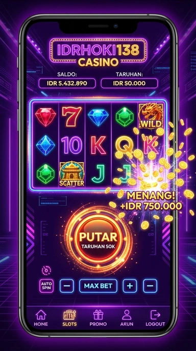 Tampilan antarmuka pengguna idrhoki138 yang sederhana dan intuitif.